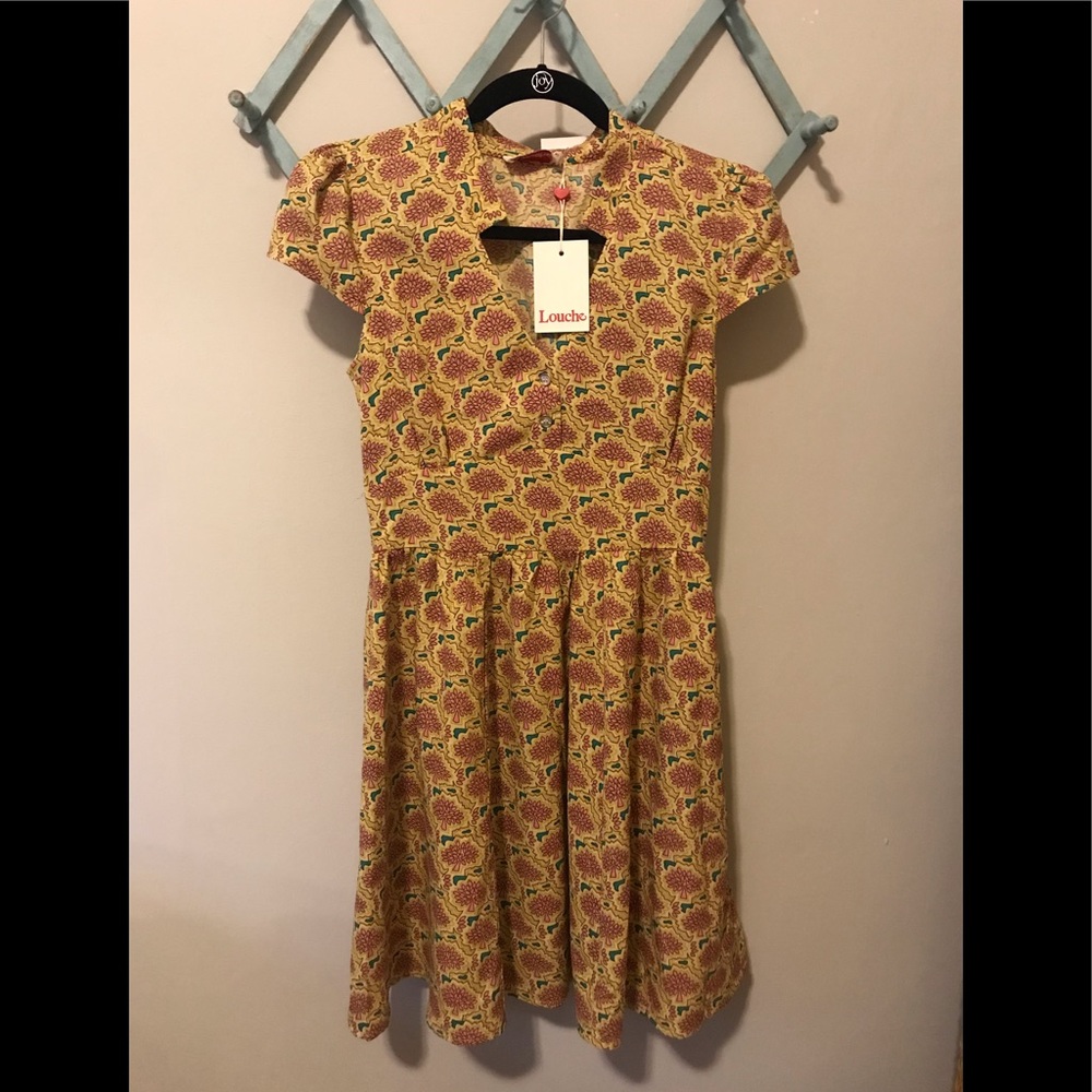 Beautiful yellow/pink summer dress